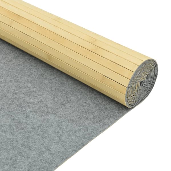 Rumsavdelare ljus naturlig bredd 600 cm höjd 165 cm bambu