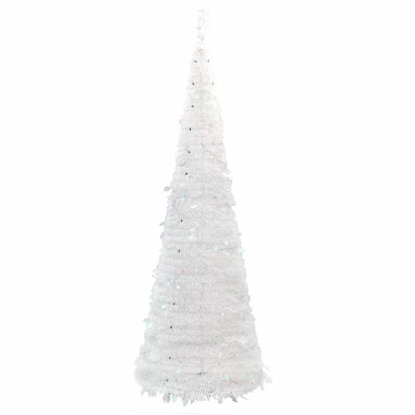 Plastgran pop-up 150 LED vit 180 cm