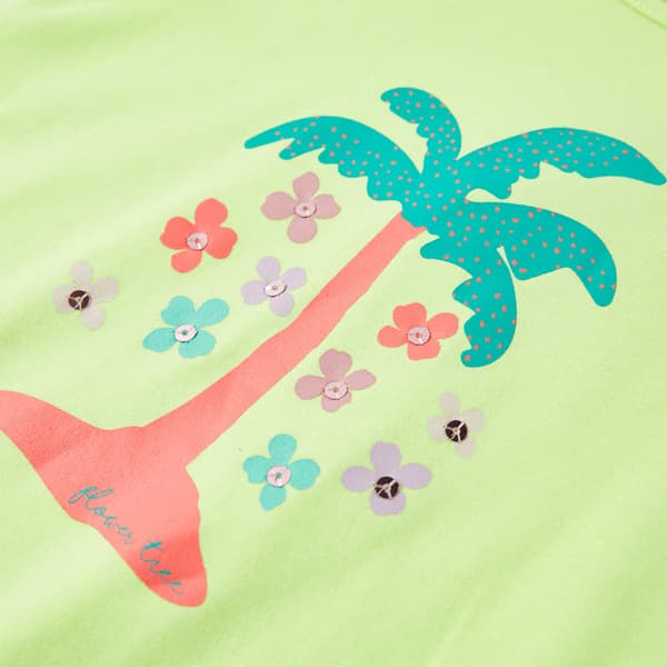 T-shirt för barn fluorgul 116