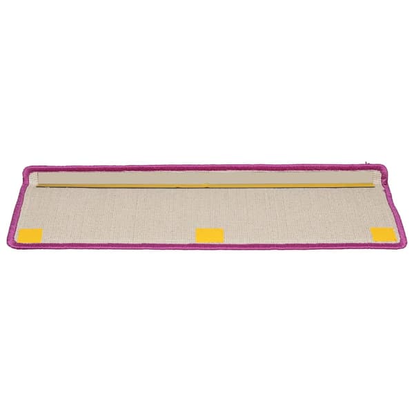 Trappmattor 20 st 65x21x4 cm violett rektangulär kant