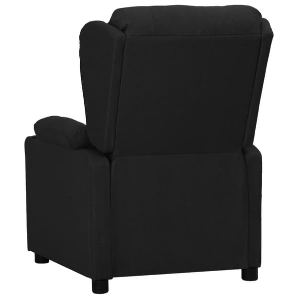 Reclinerfåtölj svart tyg