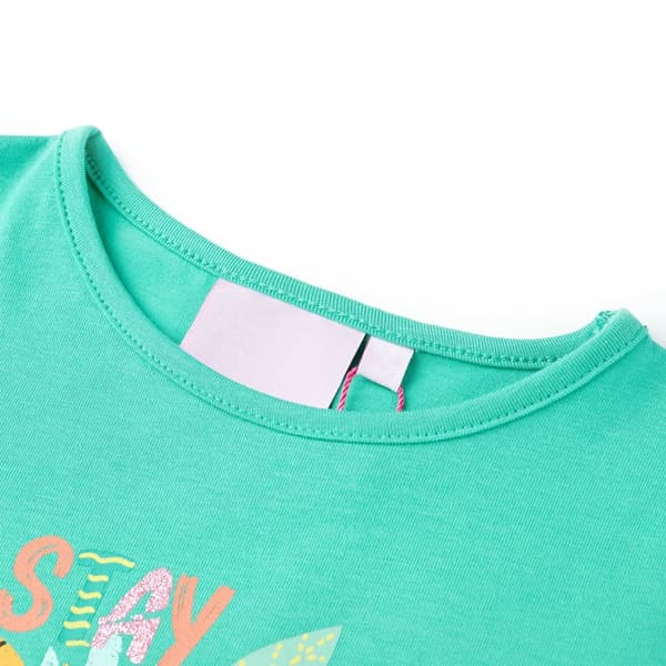 T-shirt för barn mintgrön 116