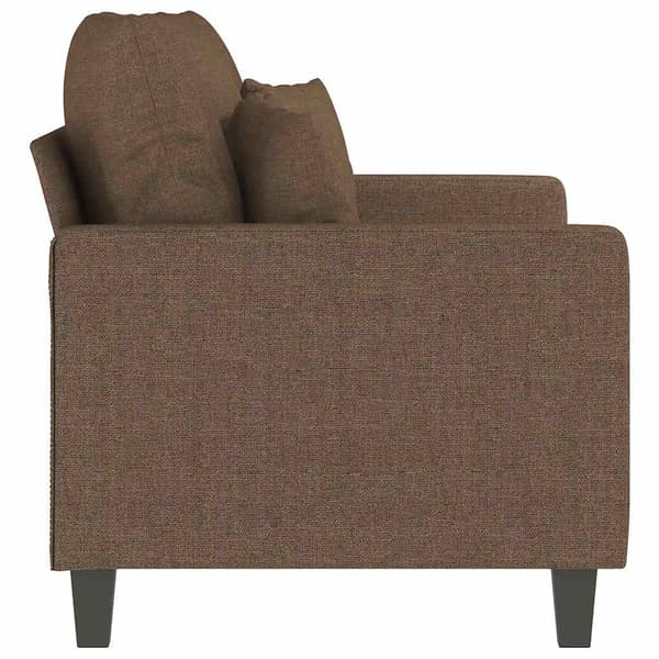 2-sitssoffa brun 120 cm tyg