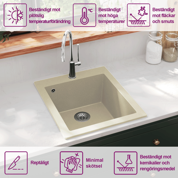 Diskho granit enkel beige