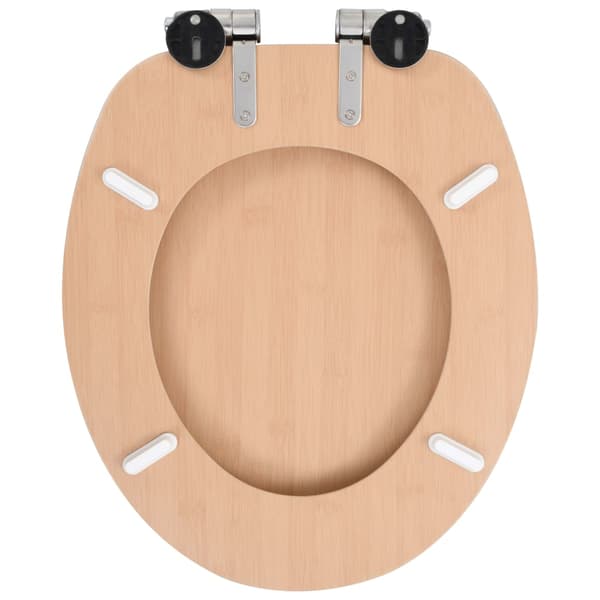 Toalettsits med mjuk stängning MDF bambu