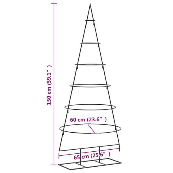 | Metall julgran | med stativ 150 cm Pulverlackerad stål