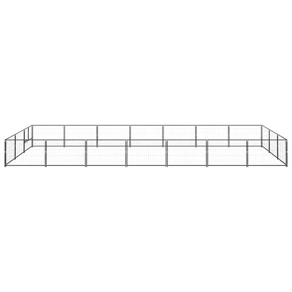 Hundgård svart 21 m² stål