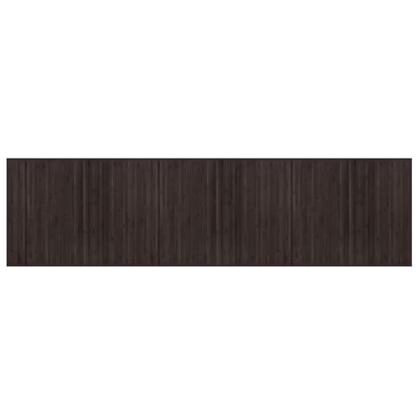 Matta rektangulär mörkbrun 80x300 cm bambu