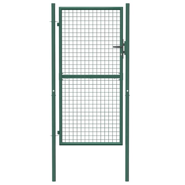 Staketgrind stål 100x175 cm grön