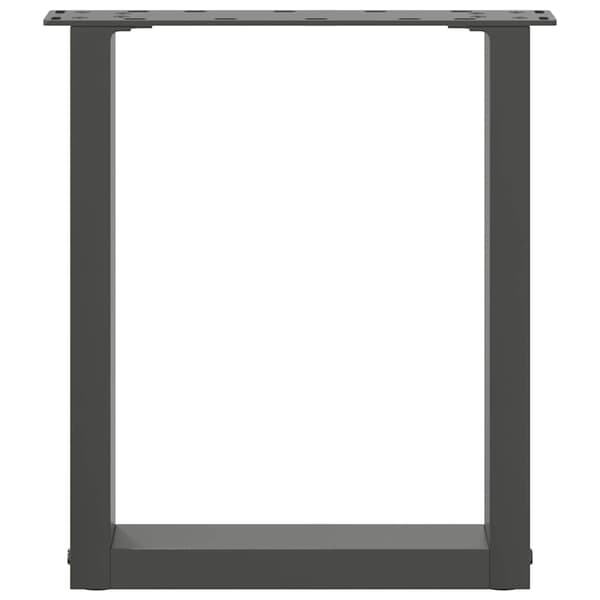 Soffbordsben U-formade 2 st antracit 28x(42-43) cm stål