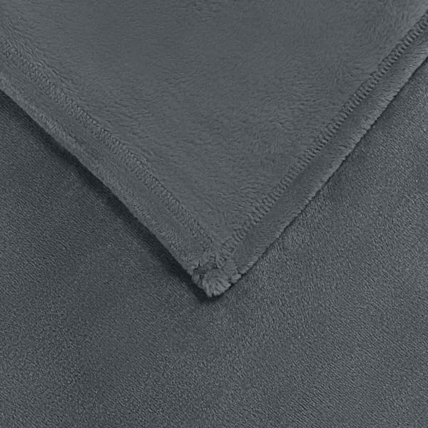 Filtar 6 pcs Mörkgrå 150 x 200 cm Fleece