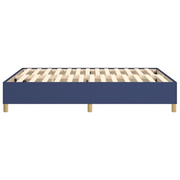 Boxspring-sängram blå 140x190 cm tyg