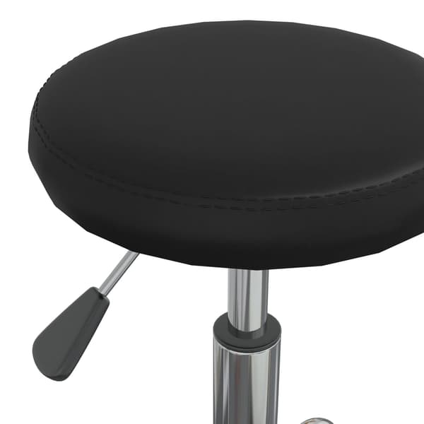 Matstol konstläder svart