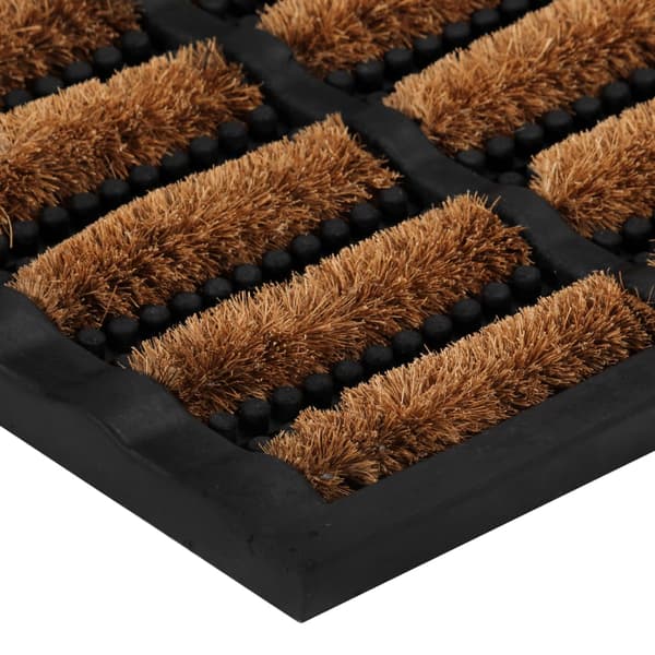 Dörrmatta rektangulär 45x75 cm gummi och kokos