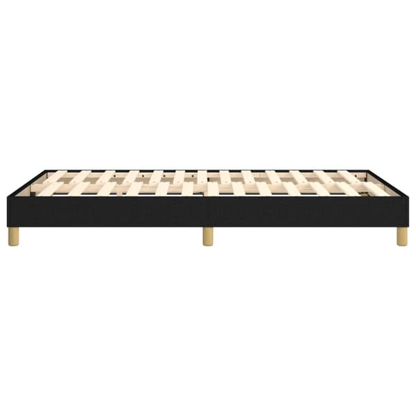 Boxspring-sängram svart 120x200 cm tyg