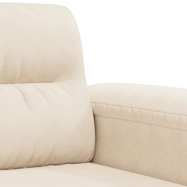 2-sitssoffa Beige 140 cm mikrofibertyg