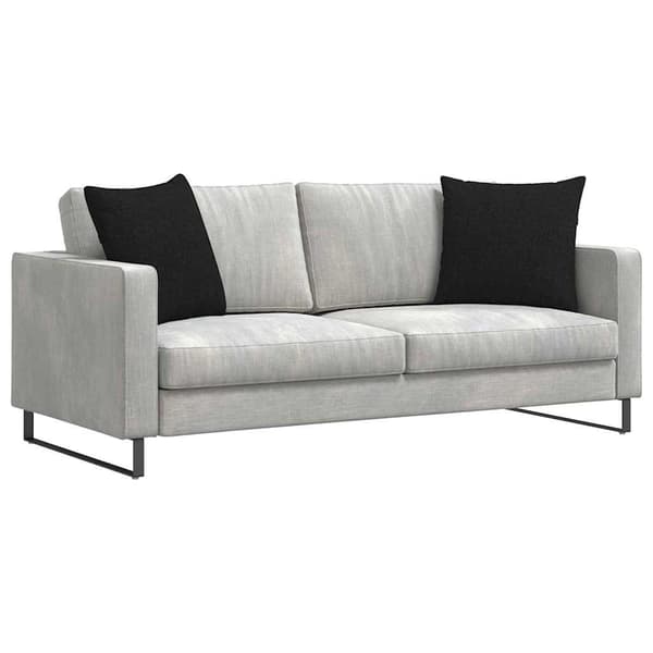 Sofakuddar 2 pcs Svart 50 x 50 cm tyg