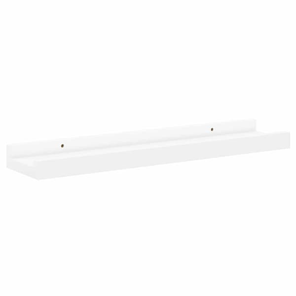Vägghyllor 4 st vit 40x9x3 cm