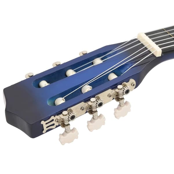 Gitarr för nybörjare 8 delar klassisk blå 3/4 36"