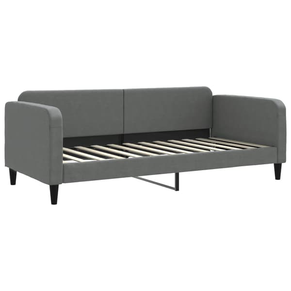 Dagbädd utdragbar mörkgrå 90x200 cm tyg