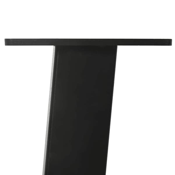 Soffbordsben 4 st svarta 42 cm stål