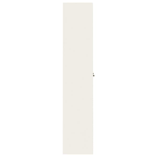 Dokumentskåp vit 90x40x200 cm stål