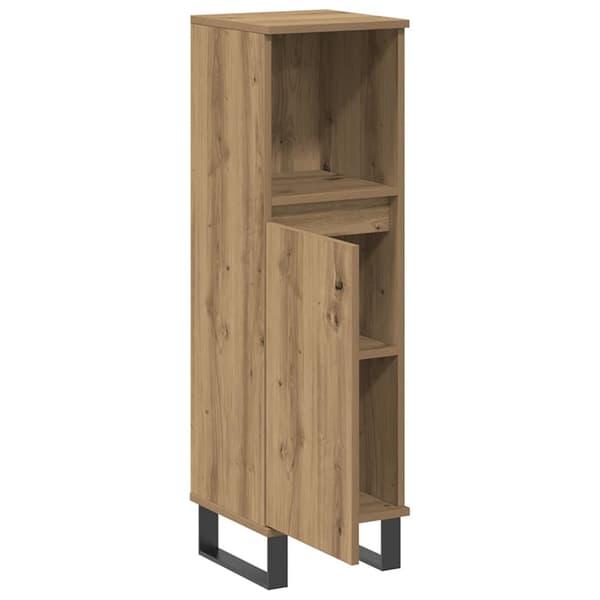 Badrumsskåp ek 30x30x100 cm konstruerat trä