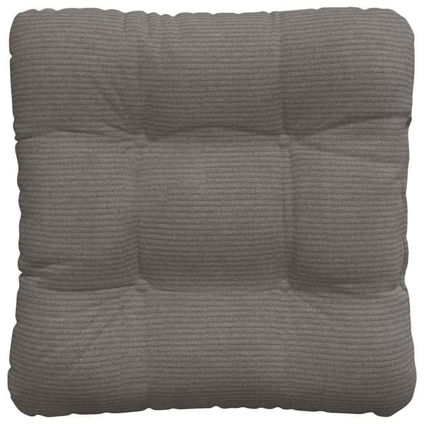 Sittkuddar 4 pcs Ljusgrå 45 x 45 cm Kordread tyg