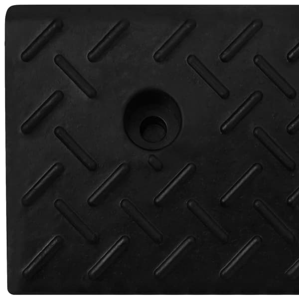Trottoarramper 2 st 50x17,5x5 cm gummi