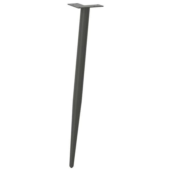 Konsolbordsben konisk form 4 st antracit 72-73 cm stål