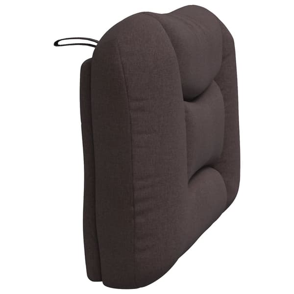 Headboard Cushion "Hvar" Dark Brown 80 cm Fabric