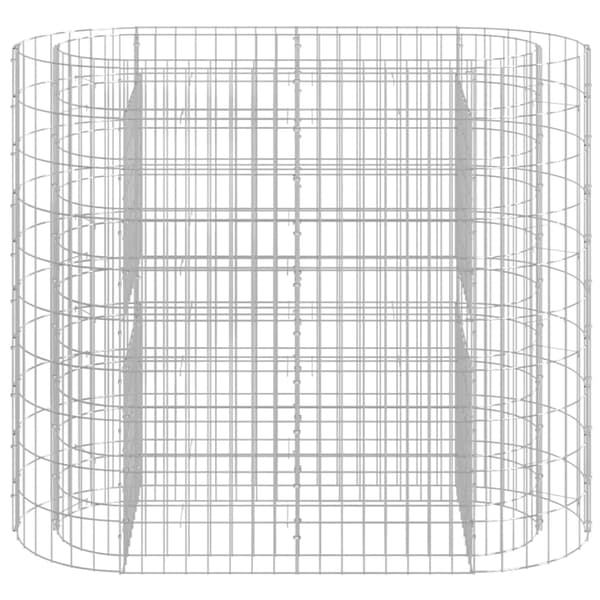 Planteringsgabion galvaniserat järn 120x50x100 cm