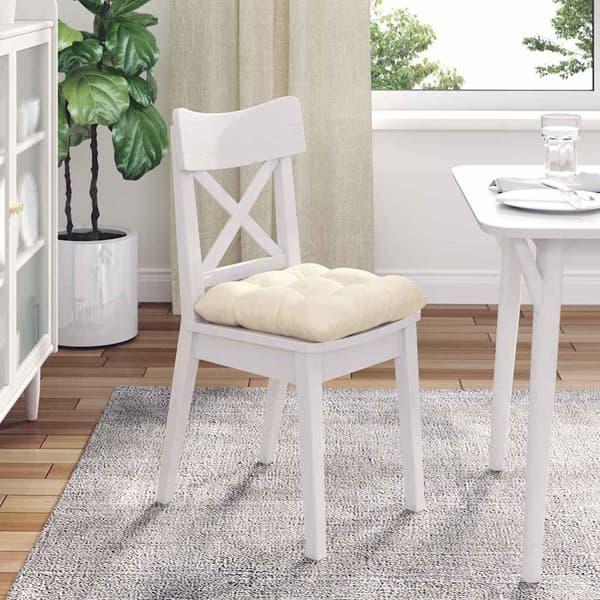 Sittkuddar 4 pcs Kräm 40 x 40 cm Kordread tyg