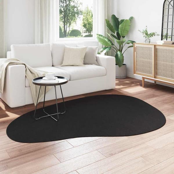 Matta HUARTE Svart 140 x 200 cm Polyester