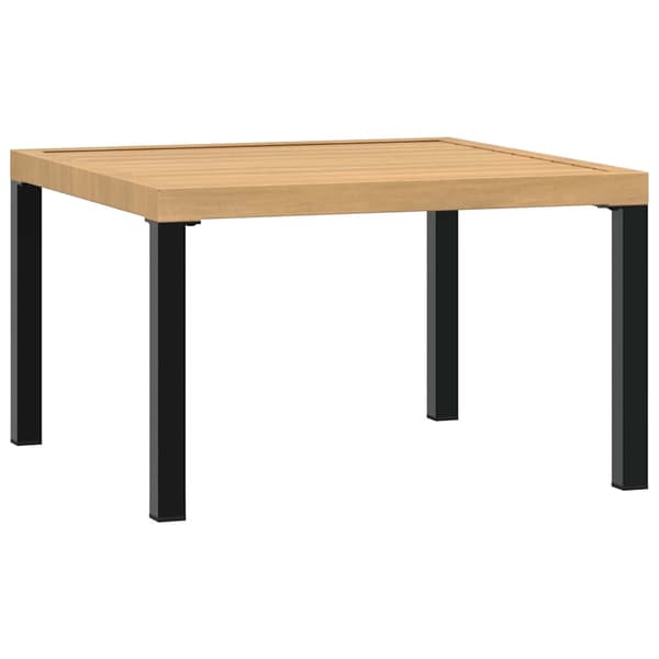 Trädgårdssoffa med dynor 2 delar svart aluminium
