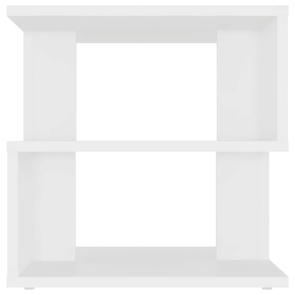 Sidobord vit 40x40x40 cm konstruerat trä