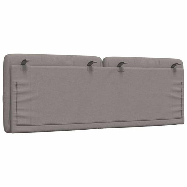 Headboard Cushion Taupe 120 cm Fabric