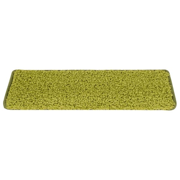 Trappmattor 15 st 65x21x4 cm gröna rektangulära kanter