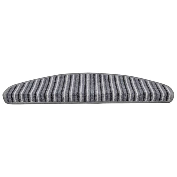 Självhäftande trappmattor 15 pcs Grå 65 x 21 x 4 cm
