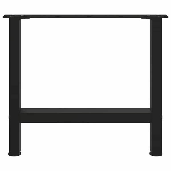 Soffbordsben svarta 2 st 60x(42-43) cm stål