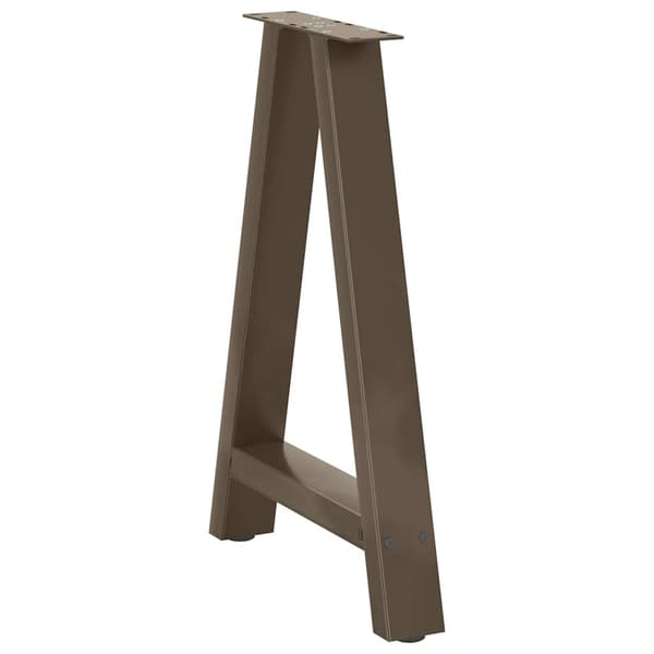 Matbordsben A-formade 2 st 60x(72-73) cm stål
