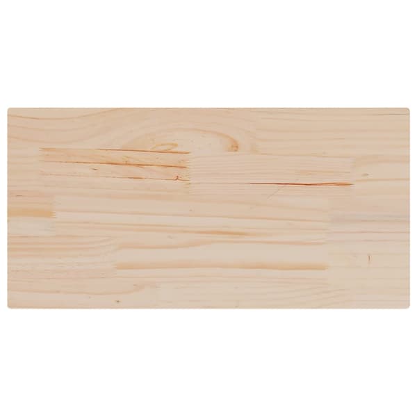 Bordsskiva 80x40x2,5 cm massiv furu rektangulär