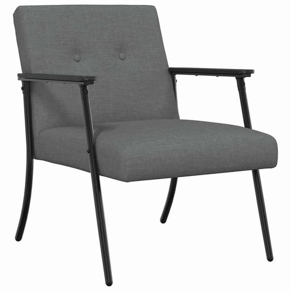 fåtölj Mörkgrå tyg