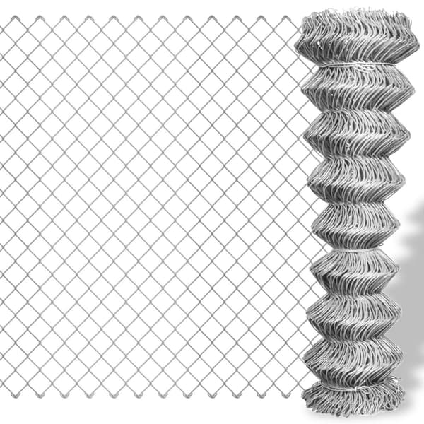 Flätverksstängsel galvaniserat stål 25x1,25 m silver