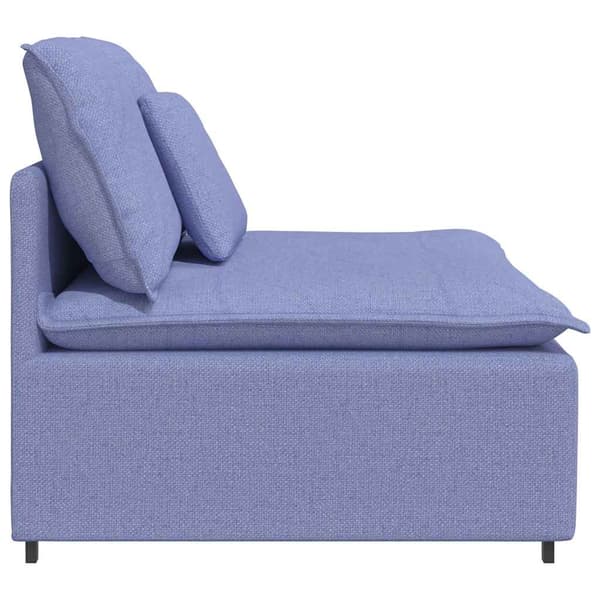 Modulär soffmodul i mitten med dynor Jeans blå 100 cm