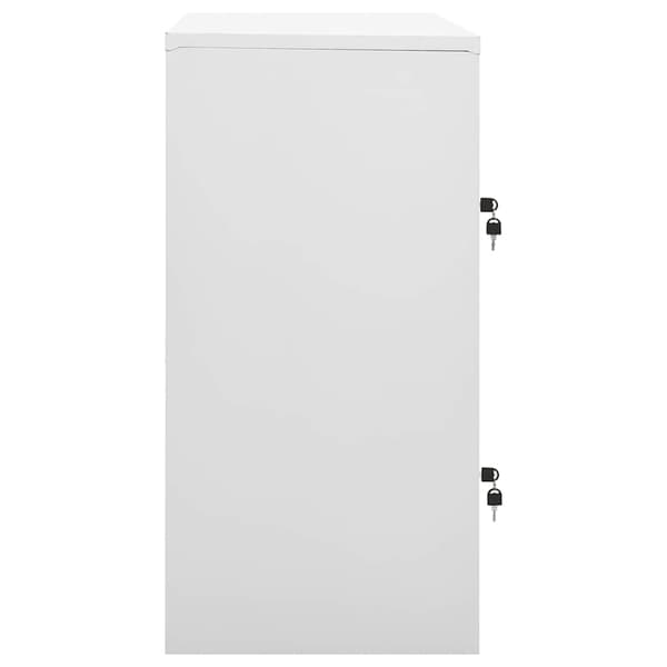 Förvaringsskåp 5 st ljusgrå 90x45x92,5 cm stål