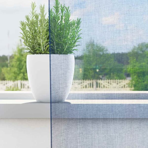 Voile gardiner med genomföringar 2 delar kungsblå