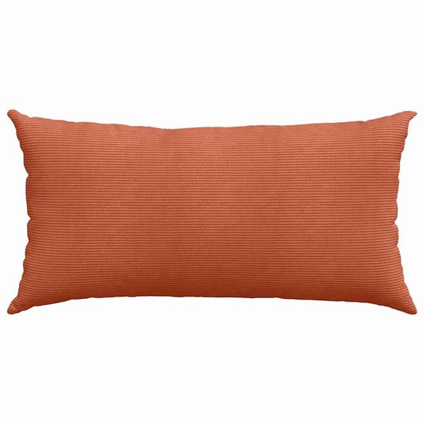 Sofakuddar 2 pcs Röd orange 80 x 40 cm Kordread tyg