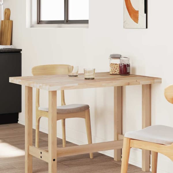 Bordsskiva rektangulär 100x80x4 cm massivt akaciaträ