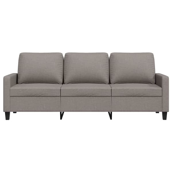 3-sitssoffa taupe 180 cm tyg